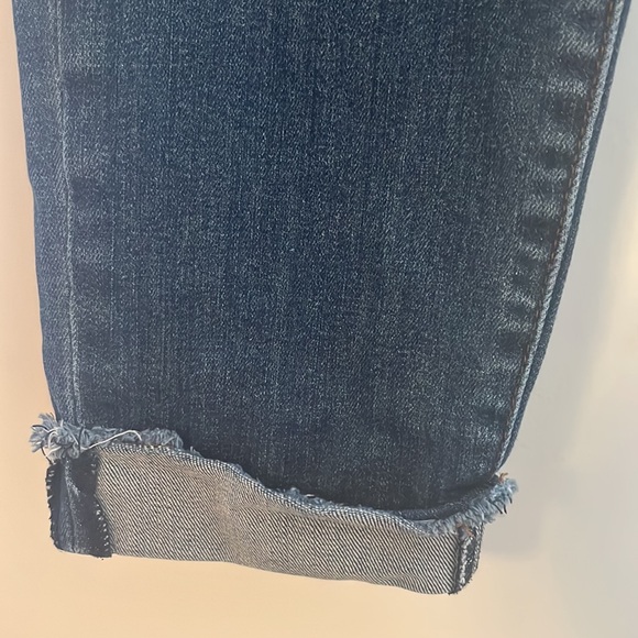 Kut From The Kloth 8 Amy ankle straight leg mid rise cuffed distressed - Picture 7 of 13